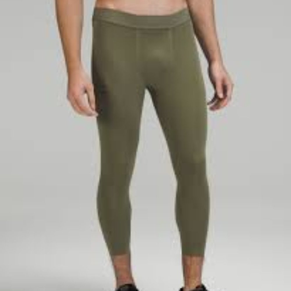 NWT Lululemon Men’s License To Train Green Tights Size Medium
